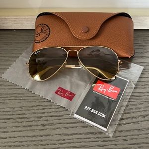 Gold Ray Ban Aviators